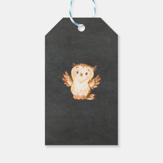 ウッドランド動物ベビースワーフギフトラベル ギフトタグ (裏面)