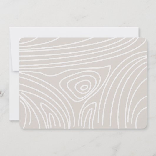 ウッドランド動物ベビー冷たい赤ちゃんシャワーbyメール 招待状 (裏面)