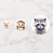 ウッドランド動物モダンの赤ちゃんシャワー コンフェッティ (正面)