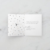 ウッドランド動物モダンの赤ちゃんシャワー サンキューカード (内部)