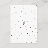 ウッドランド動物モダン赤ちゃんシャワーおむつ エンクロージャーカード (裏面)