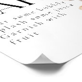 ウッドランド動物モダン赤ちゃんシャワーバー ポスター (角)