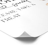 ウッドランド動物モダン赤ちゃんシャワー甘いお菓子 ポスター (角)