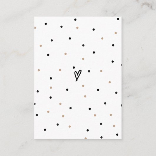 ウッドランド動物モダン赤ちゃんシャワー詳細 エンクロージャーカード (裏面)