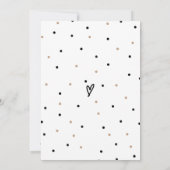 ウッドランド動物モダンQRコードベビーシャワー 招待状 (裏面)