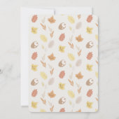 ウッドランド動物リースベビーシャワーbyメール 招待状 (裏面)