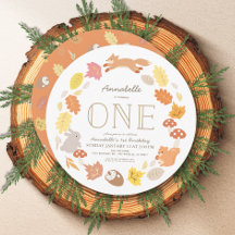 ウッドランド動物リース1st誕生日