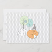 ウッドランド動物写真誕生のお知らせ 案内状 (裏面)