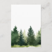 ウッドランド動物冬のクリスマスの本ベビー エンクロージャーカード (裏面)