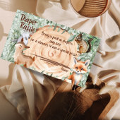 ウッドランド動物園のおむつラッフルベビシャワーカード エンクロージャーカード