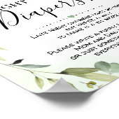 ウッドランド動物夜遅くのおむつ赤ちゃんシャワー ポスター (角)