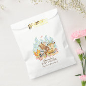 ウッドランド動物女の子ベビーシャワー好意バッグ フェイバーバッグ (封をした状態)