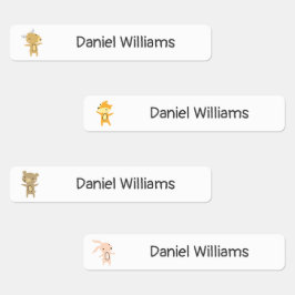 ウッドランド動物学校保育園 ラベル