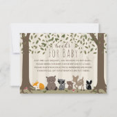 ウッドランド動物家図書請求 招待状 (正面)