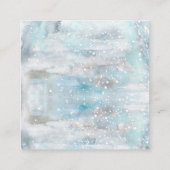 ウッドランド動物少年の赤ちゃんシャワーおむつラッフル エンクロージャーカード (裏面)