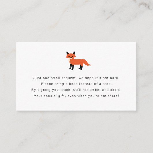 ウッドランド動物書籍依頼カード エンクロージャーカード (正面)