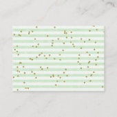 ウッドランド動物林赤ちゃんシャワーおむつラッフル エンクロージャーカード (裏面)