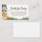 ウッドランド動物林赤ちゃんシャワーベビー エンクロージャーカード (正面/裏面)
