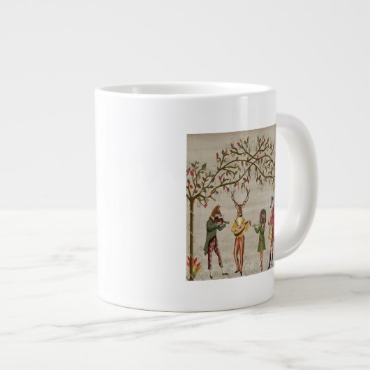 ウッドランド動物民兵グループ ジャンボコーヒーマグカップ (正面右)