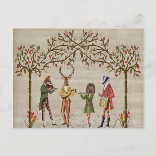 ウッドランド動物民兵グループ ポストカード (正面)