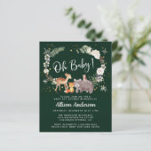 ウッドランド動物水彩冬の赤ちゃんシャワー (スタンド正面)