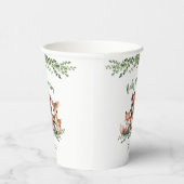 ウッドランド動物水彩赤ちゃんシャワー 紙コップ (右)