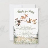 ウッドランド動物物干し林本ベビー 招待状 (正面)