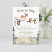 ウッドランド動物物干し林本ベビー 招待状 (スタンド正面)