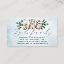 ウッドランド動物王ベビー冬の本ベビー エンクロージャーカード