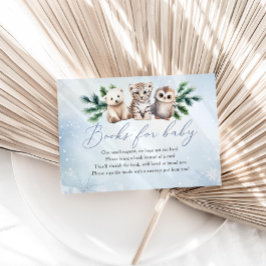 ウッドランド動物王ベビー冬の本ベビー エンクロージャーカード