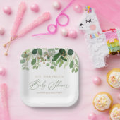 ウッドランド動物男女兼用の赤ちゃんシャワー ペーパープレート (パーティー)