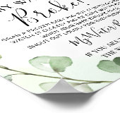 ウッドランド動物私の水は赤ちゃんシャワーゲームを壊した ポスター (角)