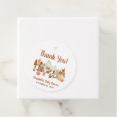 ウッドランド動物秋の赤ちゃんシャワーありがとう フェイバータグ (インサイチュ)
