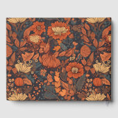 ウッドランド動物秋ベビーシャワーゲストブック ゲストブック (裏面)