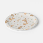 ウッドランド動物紙プレート – かわいい森テーマ ペーパープレート (アングル)