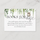 ウッドランド動物緑のキノコの赤ちゃんシャワー エンクロージャーカード (正面)