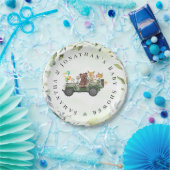 ウッドランド動物緑の森の赤ちゃんシャワー ペーパープレート (パーティー)