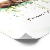 ウッドランド動物緑の男の赤ちゃんシャワーの好意 ポスター (角)