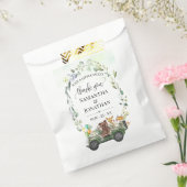 ウッドランド動物緑の赤ちゃんシャワー好意バッグ フェイバーバッグ (封をした状態)