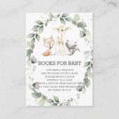 ウッドランド動物緑リースベビー本 エンクロージャーカード (正面)