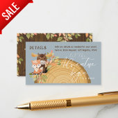 ウッドランド動物詳細ブックカードギフトボーイ エンクロージャーカード