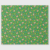 ウッドランド動物誕生日パーティー ラッピングペーパー (フラット)