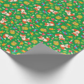 ウッドランド動物誕生日パーティー ラッピングペーパー (角)