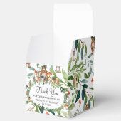 ウッドランド動物誕生日赤ちゃんシャワーありがとう フェイバーボックス (オープン)