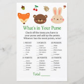 ウッドランド動物財布ゲームの中身 (正面)