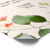 ウッドランド動物赤ちゃんシャワーおむつラッフルサイン ポスター (角)