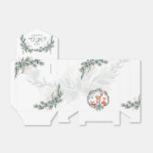 ウッドランド動物赤ちゃんシャワーお願いボックス フェイバーボックス (折り畳みなし)