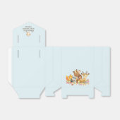 ウッドランド動物赤ちゃんシャワーお願いボックス フェイバーボックス (折り畳みなし)