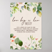 ウッドランド動物赤ちゃんシャワーゲームサイン ポスター (正面)