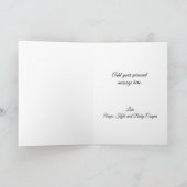 ウッドランド動物赤ちゃんシャワーサンキューカード サンキューカード (内部)